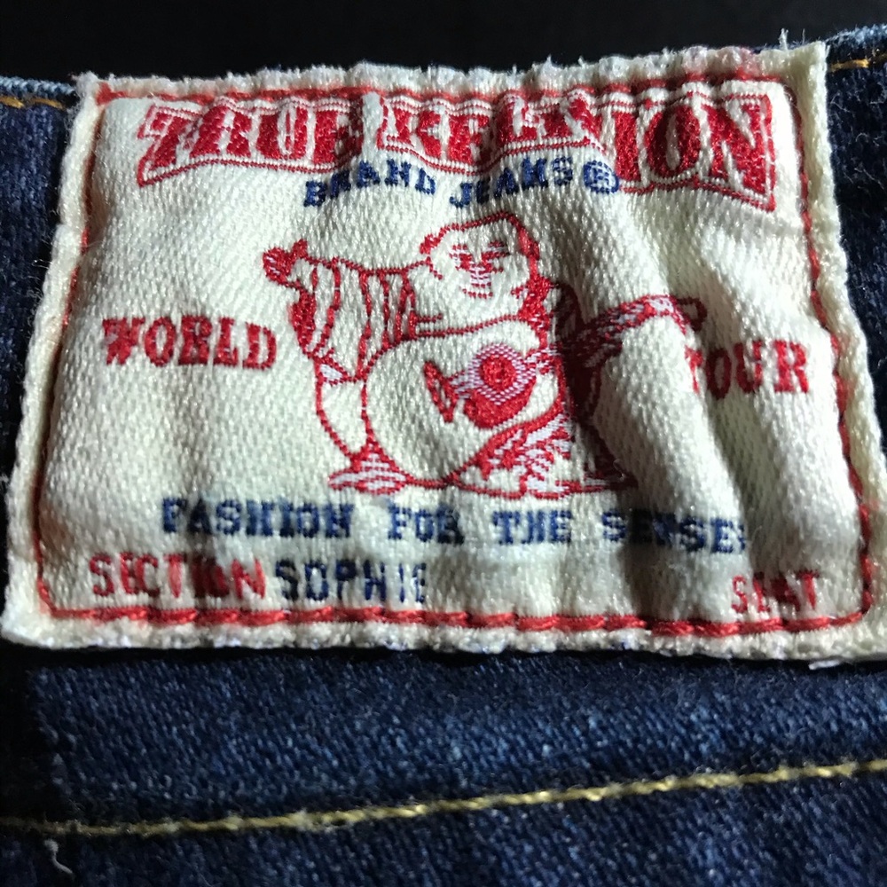 True Religion Sophie cuffed jean shorts